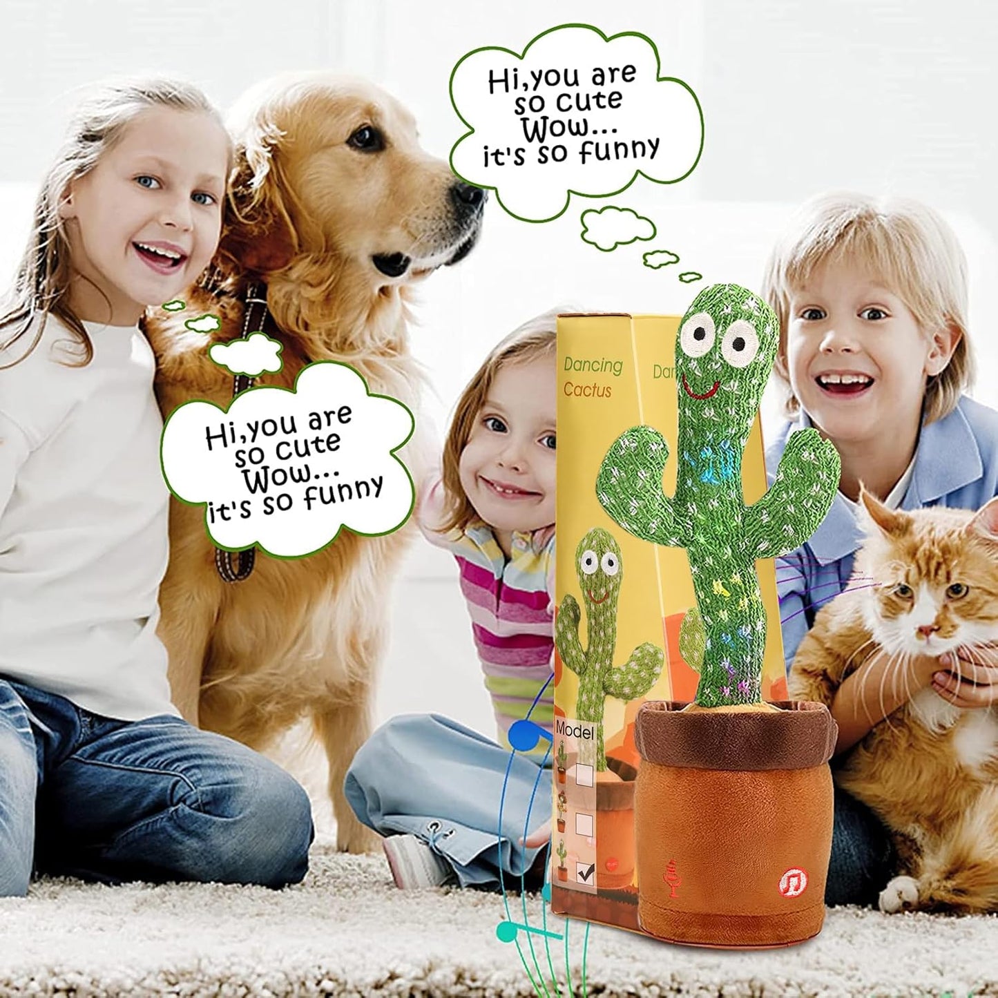 MilegiToy Dancing TalkBack Cactus Toy