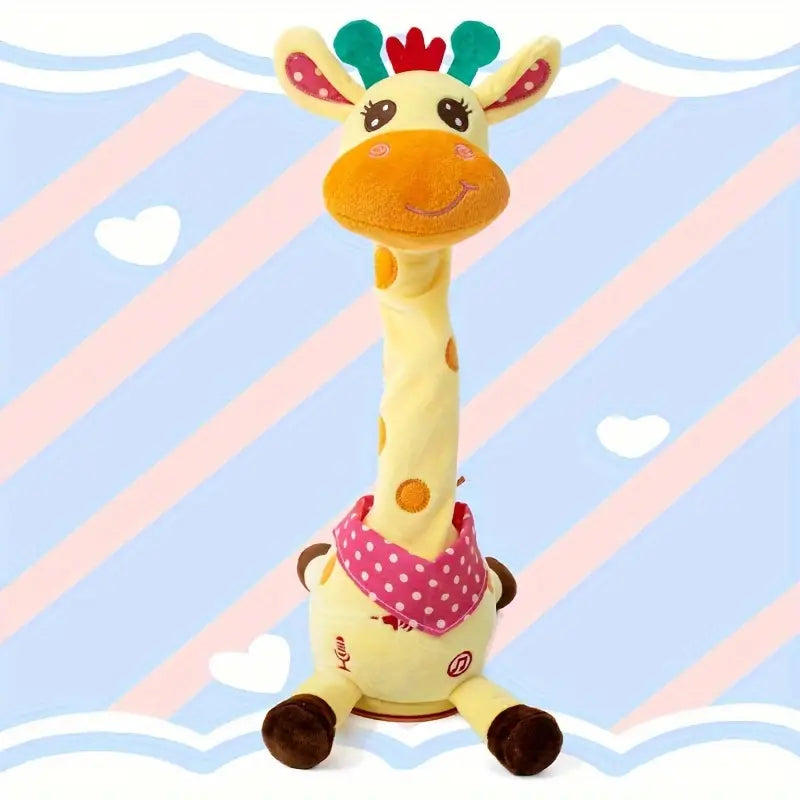 MilegiToy Cute Giraffe Can Sing And Learn To Talk Electric Stuffed Animal Funny Toy (no Batteries)