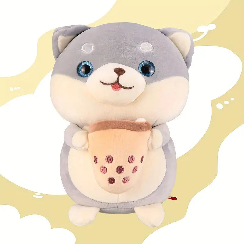 MilegiToy Tea dog doll Cute cartoon Shiba Inu