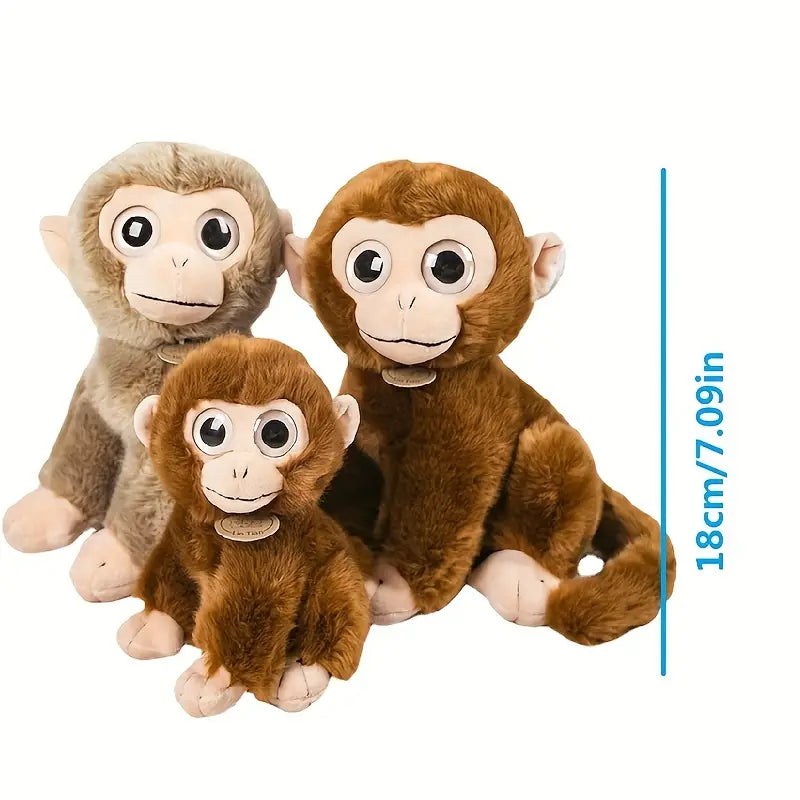 MilegiToy Golden Monkey Plush Toy Doll Throw Pillow Plush Doll