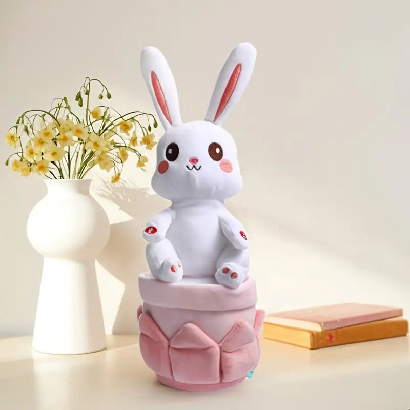 MilegiToy Lotus Rabbit Can Sing Can Dance Can Learn To Talk Electric Plush Toy (without Batteries)
