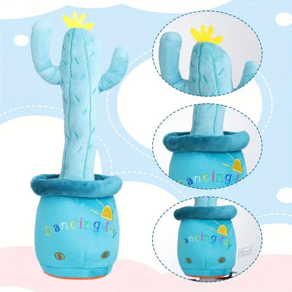 MilegiToy Flower Pot Cactus Toy Can Sing Can Learn To Talk Can Wiggle Cactus (without Batteries)