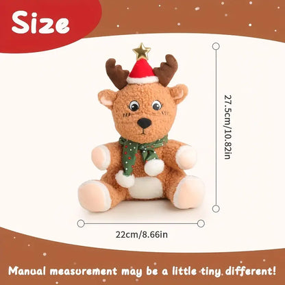 MilegiToy Cute Deer Doll Christmas Deer Plush Toy