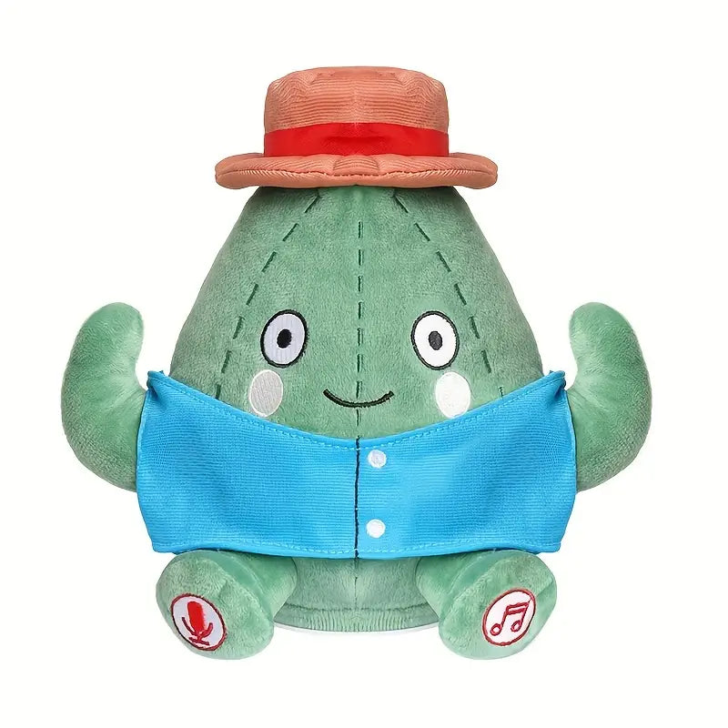 MilegiToy New Green Roller Skate Cactus Can Sing,Learn To Talk  (without Batteries)