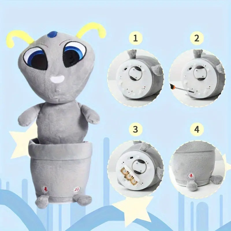 MilegiToy Alien Electric Plush Toys That Can Sing And Learn To Talk Dolls Ornaments Musical Toys (without Batteries)