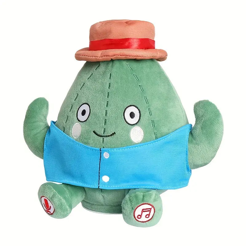 MilegiToy New Green Roller Skate Cactus Can Sing,Learn To Talk  (without Batteries)