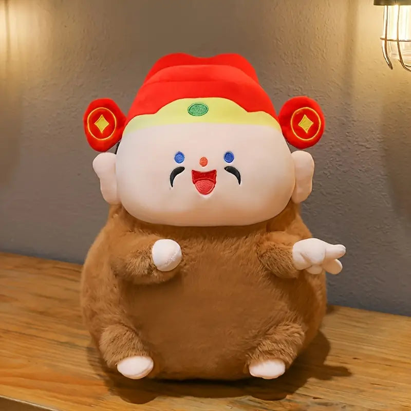 MilegiToy Kapibala God of wealth doll Kapibala head set Tathagata Buddha God of wealth figure capybara plush toy
