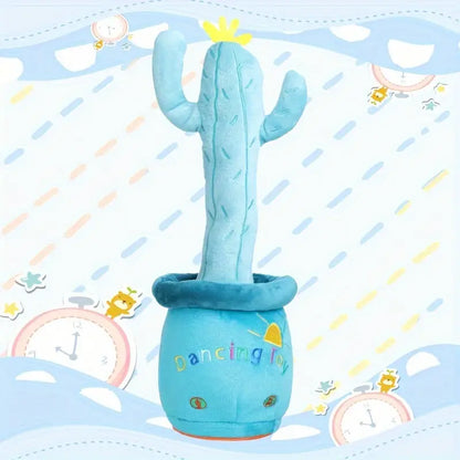 MilegiToy Flower Pot Cactus Toy Can Sing Can Learn To Talk Can Wiggle Cactus (without Batteries)