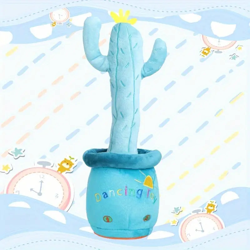 MilegiToy Flower Pot Cactus Toy Can Sing Can Learn To Talk Can Wiggle Cactus (without Batteries)