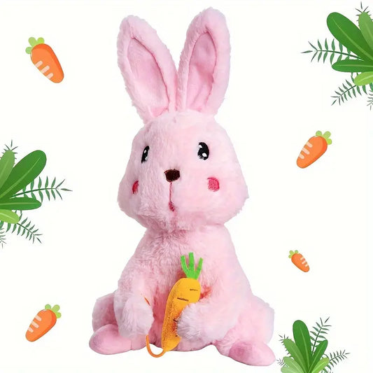 MilegiToy Food Rabbit Can Sing Can Learn To Talk Funny Electric Stuffed  (without Batteries)
