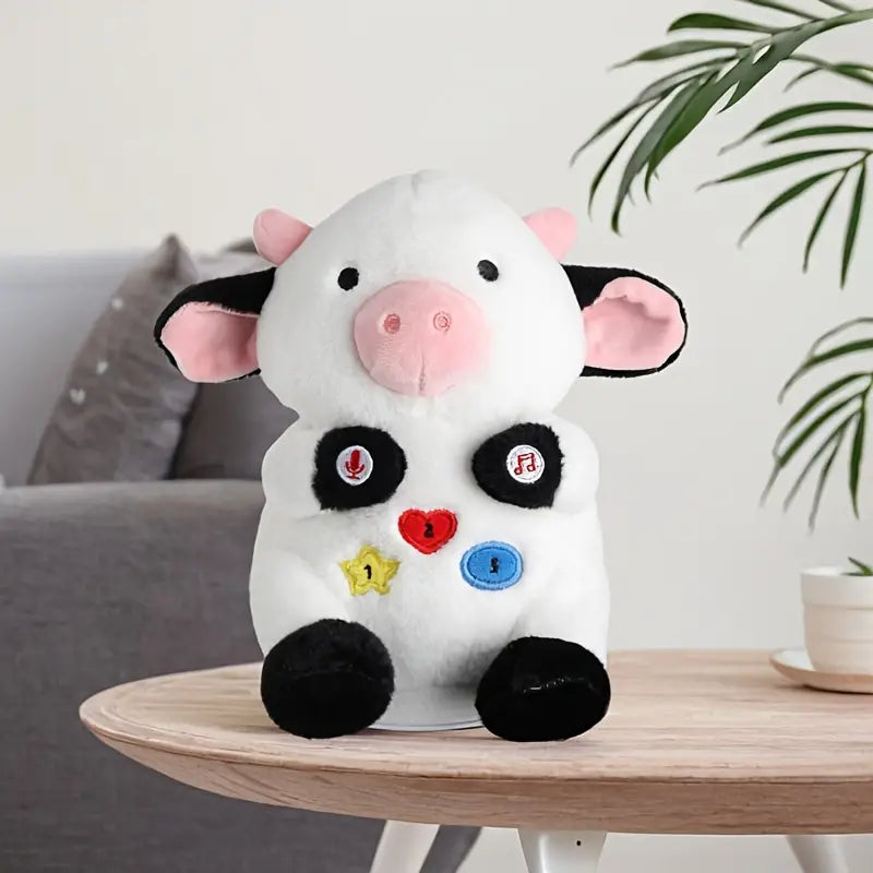 MilegiToy Singing Cow Plush Toy Doll - (Battery Not Included)