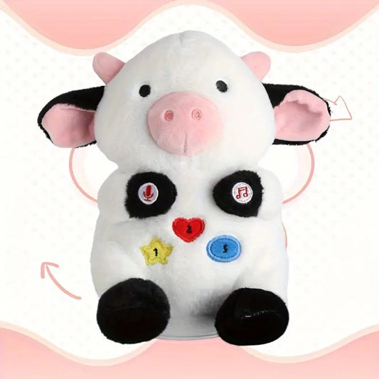 MilegiToy Singing Cow Plush Toy Doll - (Battery Not Included)