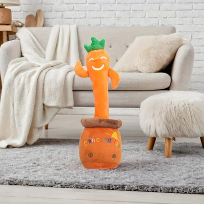 MilegiToy Smiling carrot toys can sing, dance, learn to talk, gifts (without batteries)