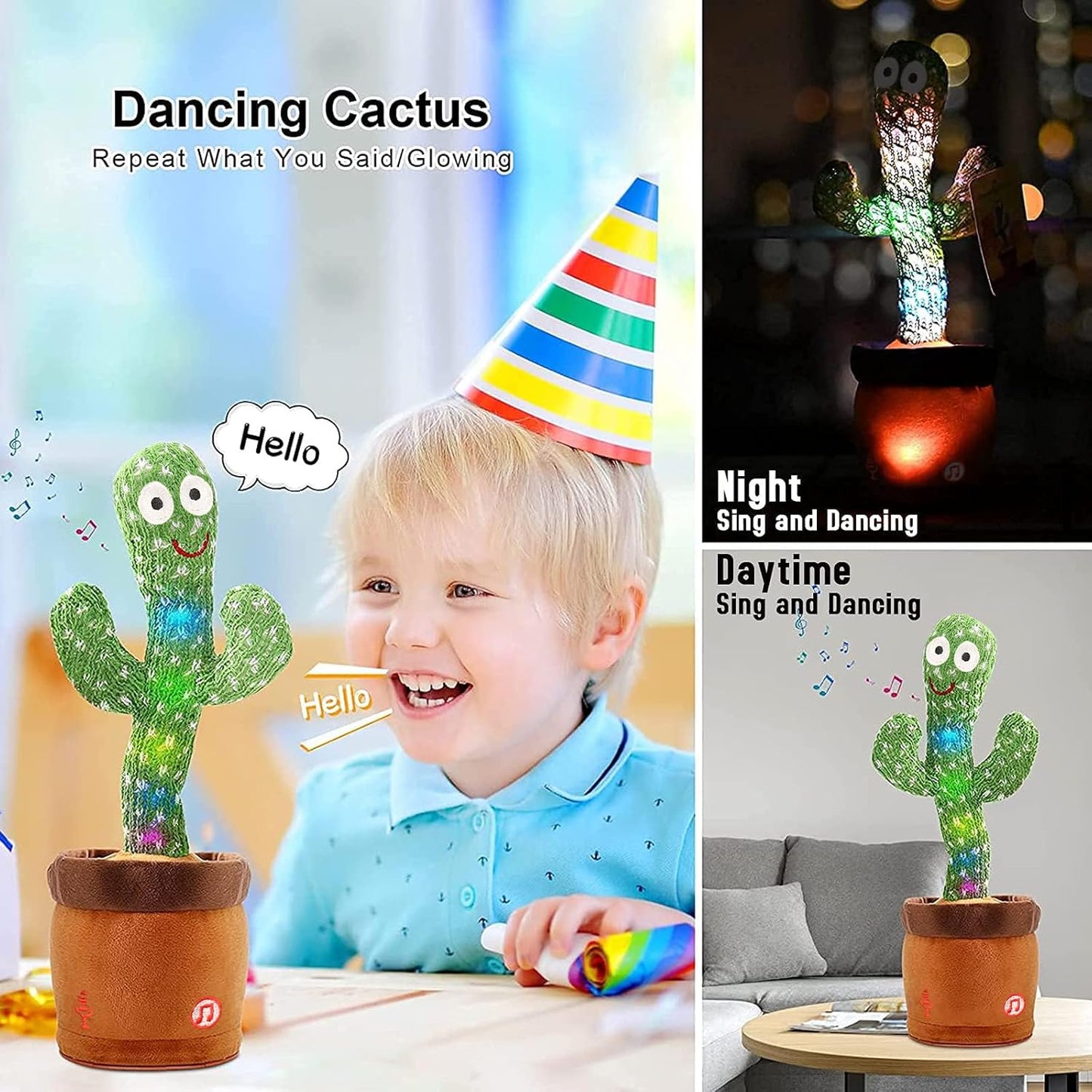 MilegiToy Dancing TalkBack Cactus Toy