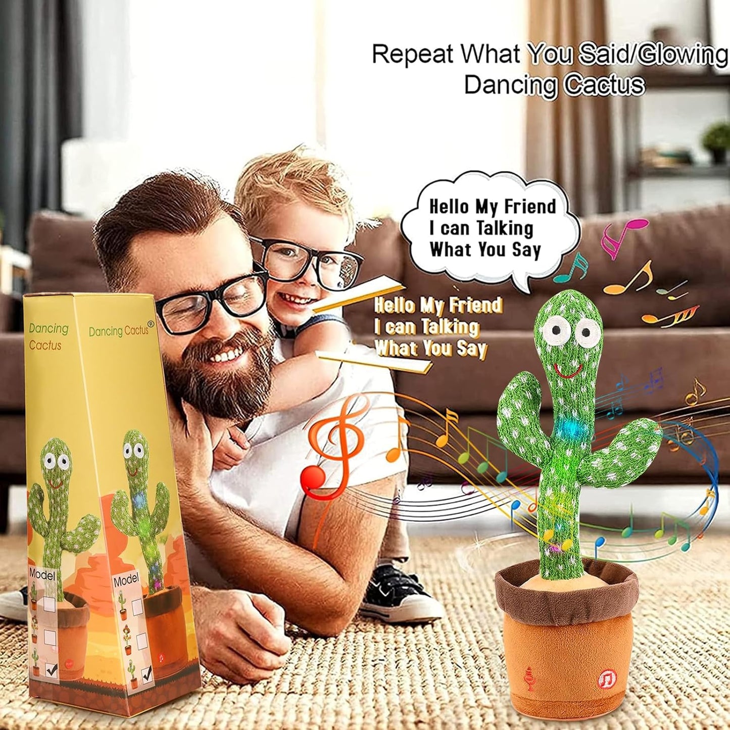 MilegiToy Dancing TalkBack Cactus Toy