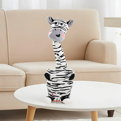 MilegiToy Zebra Electric Plush Toy Halloween Christmas Easter Gift Doll Decoration Can Learn To Talk And Sing Electric Plush Toy (without Batteries)