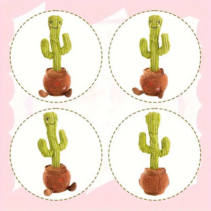 MilegiToy Eyelash Cactus Singing Electric Stuffed Animal Doll  Without Batteries