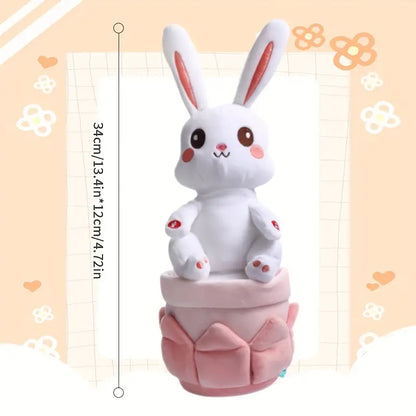 MilegiToy Lotus Rabbit Can Sing Can Dance Can Learn To Talk Electric Plush Toy  (without Batteries)