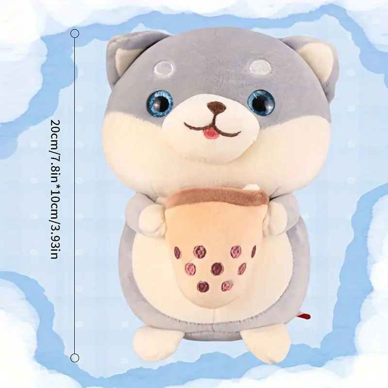 MilegiToy Tea dog doll Cute cartoon Shiba Inu