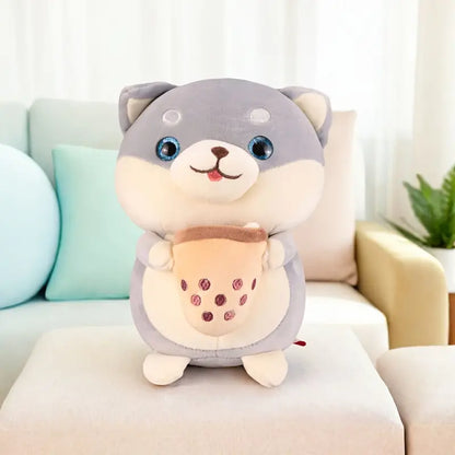 MilegiToy Tea dog doll Cute cartoon Shiba Inu