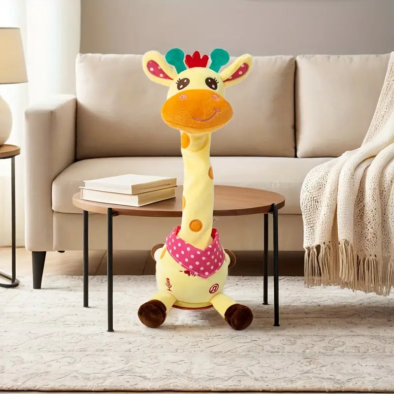 MilegiToy Cute Giraffe Can Sing And Learn To Talk Electric Stuffed Animal Funny Toy  (no Batteries)