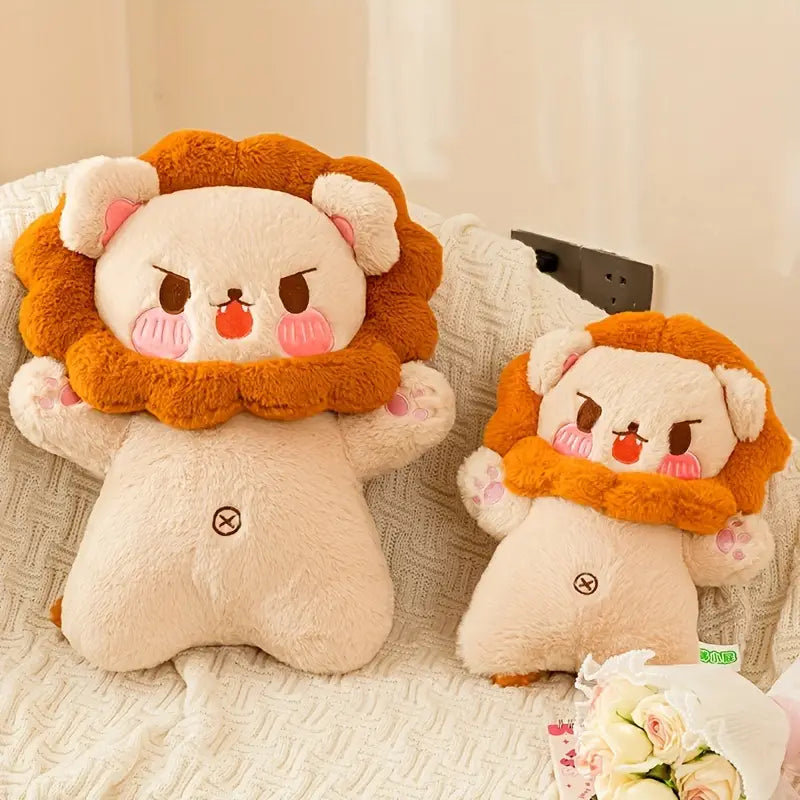 MilegiToy Cute Lion Doll Plush Toy Doll Decoration Lion Birthday Gift