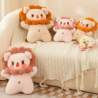 MilegiToy Cute Lion Doll Plush Toy Doll Decoration Lion Birthday Gift