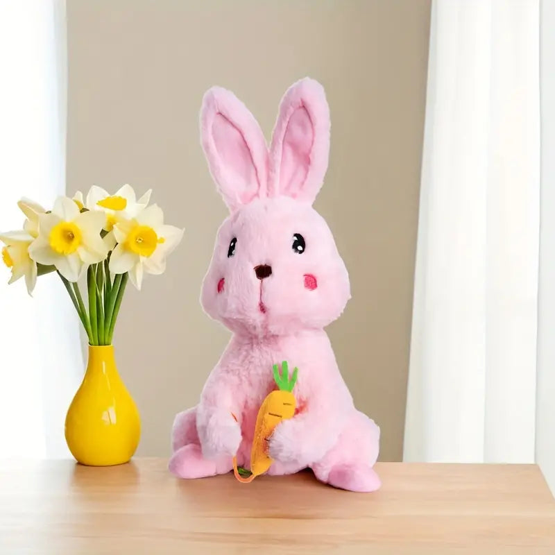 MilegiToy Food Rabbit Can Sing Can Learn To Talk Funny Electric Stuffed  (without Batteries)