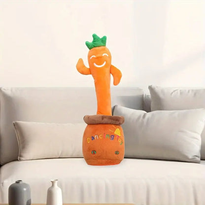 MilegiToy Smiling carrot toys can sing, dance, learn to talk, gifts (without batteries)