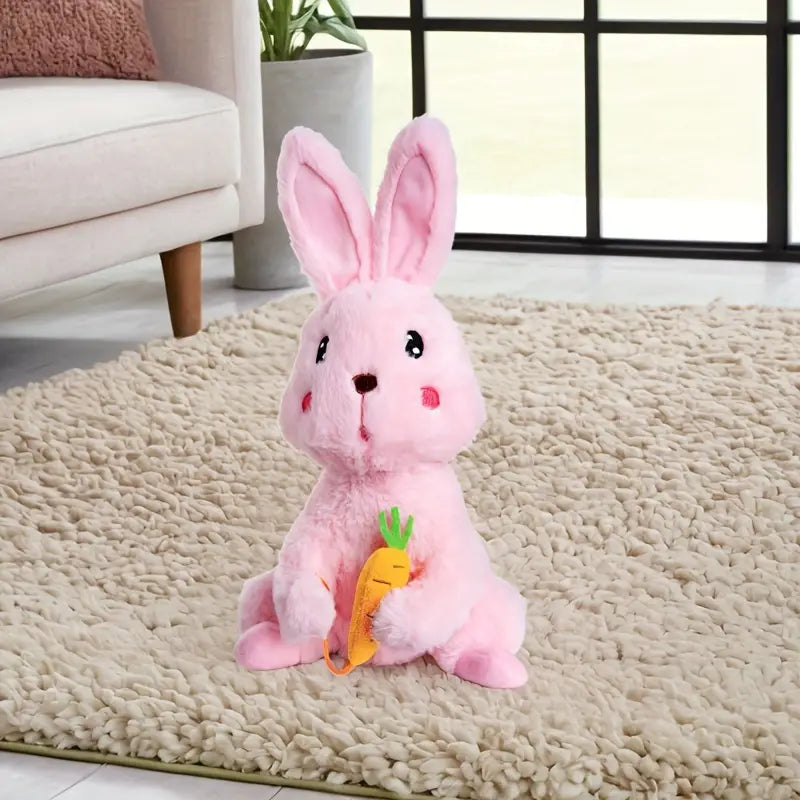 MilegiToy Food Rabbit Can Sing Can Learn To Talk Funny Electric Stuffed  (without Batteries)