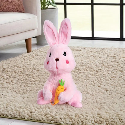 MilegiToy Food Rabbit Can Sing Can Learn To Talk Funny Electric Stuffed  (without Batteries)