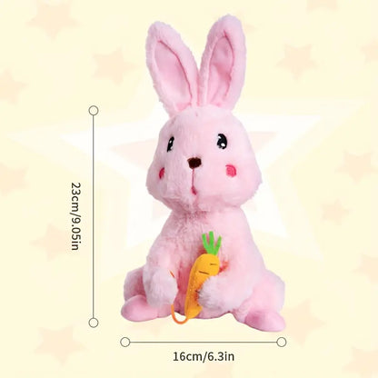 MilegiToy Food Rabbit Can Sing Can Learn To Talk Funny Electric Stuffed  (without Batteries)