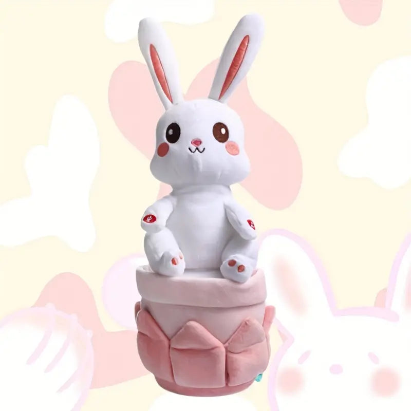 MilegiToy Lotus Rabbit Can Sing Can Dance Can Learn To Talk Electric Plush Toy  (without Batteries)