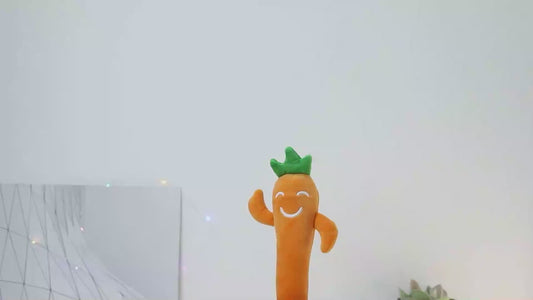 MilegiToy Smiling carrot toys can sing, dance, learn to talk, gifts (without batteries)