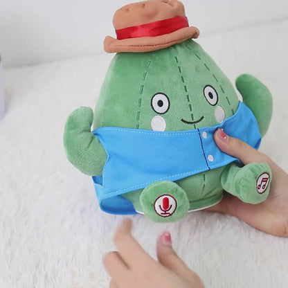 MilegiToy New Green Roller Skate Cactus Can Sing,Learn To Talk  (without Batteries)